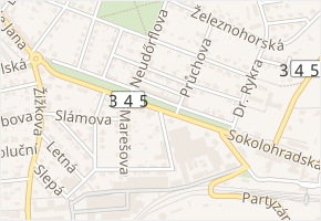 Herrmannova v obci Chotěboř - mapa ulice