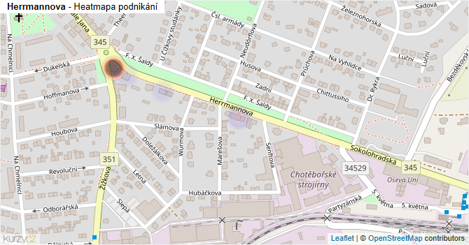 Herrmannova - mapa podnikání