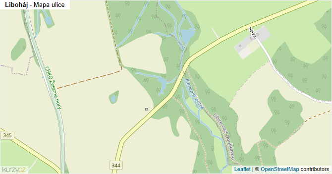 Liboháj - mapa ulice