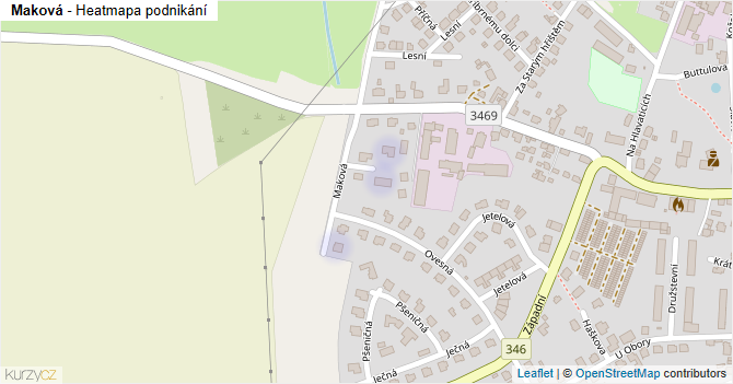 Maková - mapa podnikání