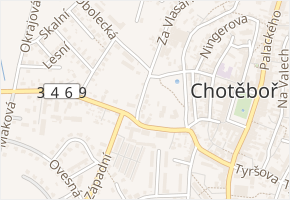 Na Hlavaticích v obci Chotěboř - mapa ulice