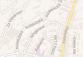 Ningerova v obci Chotěboř - mapa ulice