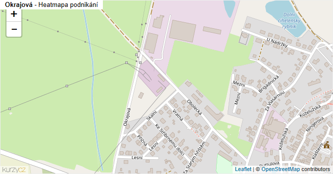 Okrajová - mapa podnikání