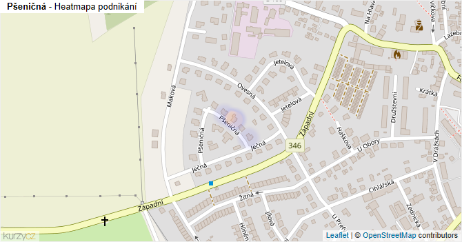 Pšeničná - mapa podnikání