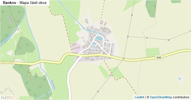 Rankov - mapa části obce