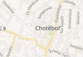Sladovnická v obci Chotěboř - mapa ulice