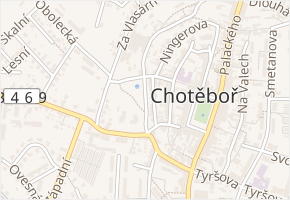 Slavíčkova v obci Chotěboř - mapa ulice