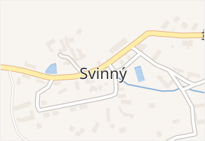 Svinný v obci Chotěboř - mapa části obce