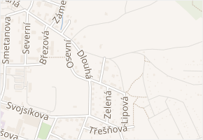 Višňová v obci Chotěboř - mapa ulice