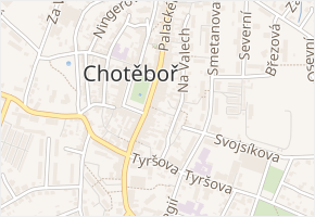 Východní v obci Chotěboř - mapa ulice