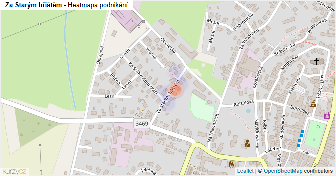 Za Starým hřištěm - mapa podnikání