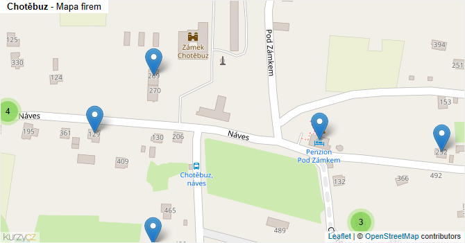 Chotěbuz - mapa firem