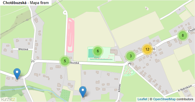 Chotěbuzská - mapa firem