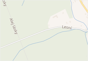 Lesní v obci Chotěbuz - mapa ulice