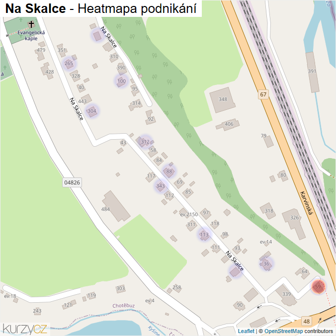Mapa Na Skalce - Firmy v ulici.