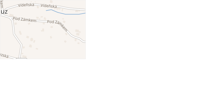 Pod Zámkem v obci Chotěbuz - mapa ulice