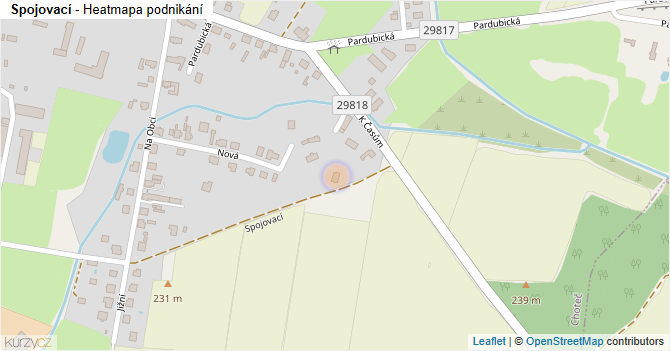 Spojovací - mapa podnikání