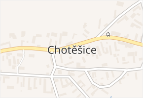 Chotěšice v obci Chotěšice - mapa části obce