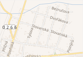 Smetanova v obci Chotěšov - mapa ulice