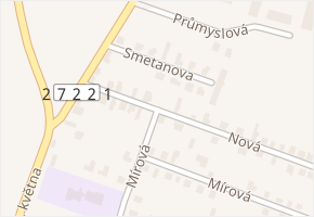 Nová v obci Chotětov - mapa ulice