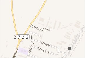 Průmyslová v obci Chotětov - mapa ulice