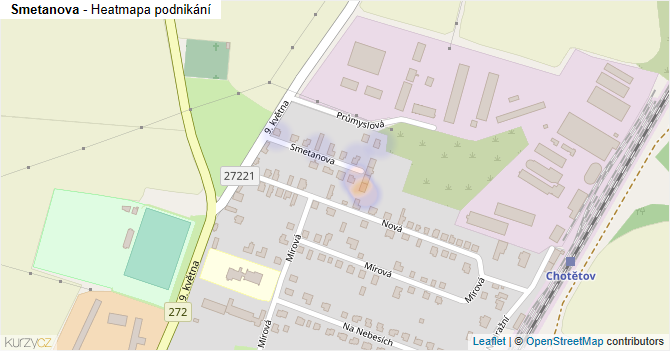 Smetanova - mapa podnikání