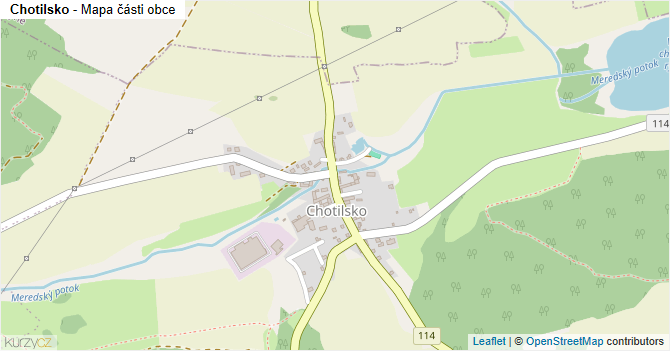 Chotilsko - mapa části obce