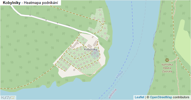 Kobylníky - mapa podnikání