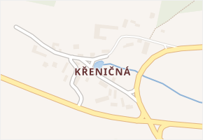 Křeničná v obci Chotilsko - mapa části obce