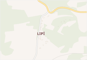 Lipí v obci Chotilsko - mapa části obce