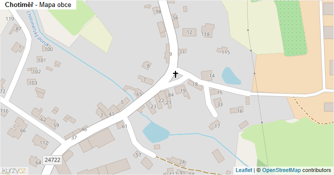 Chotiměř - mapa obce