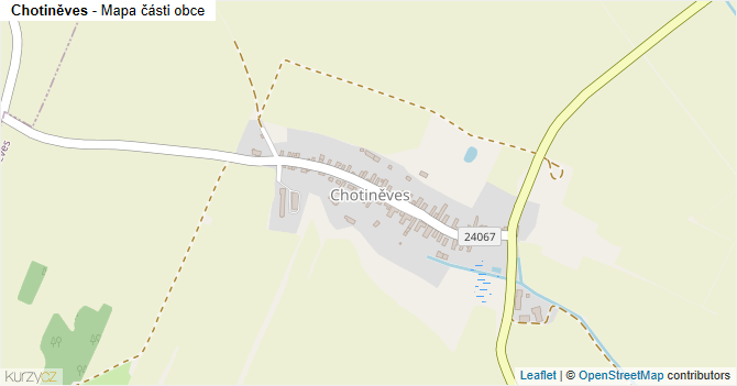 Chotiněves - mapa části obce