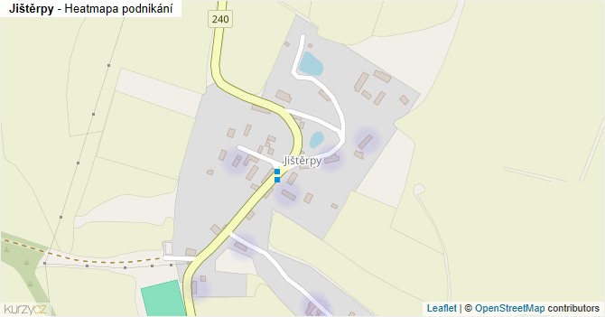 Jištěrpy - mapa podnikání
