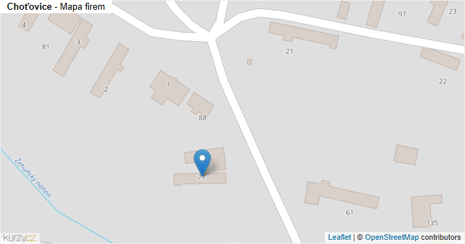 Choťovice - mapa firem