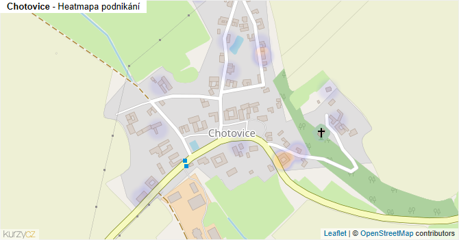 Chotovice - mapa podnikání