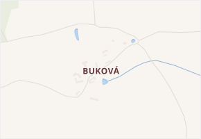 Buková v obci Chotoviny - mapa ulice