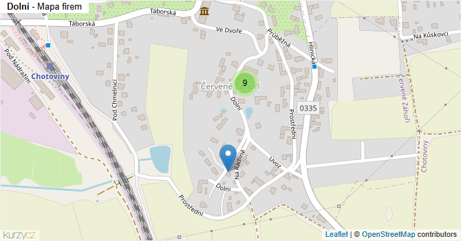 Dolní - mapa firem