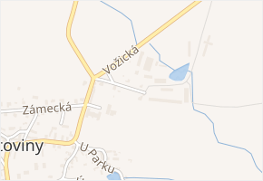 Družstevní v obci Chotoviny - mapa ulice