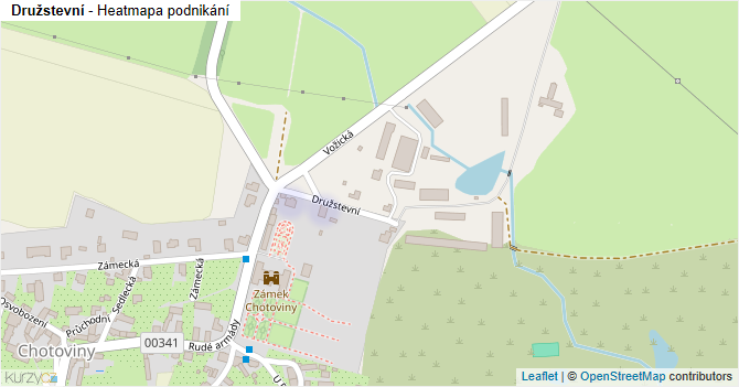Družstevní - mapa podnikání