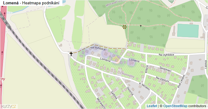 Lomená - mapa podnikání