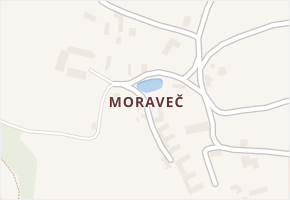 Moraveč v obci Chotoviny - mapa části obce