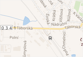Pod Nádražím v obci Chotoviny - mapa ulice