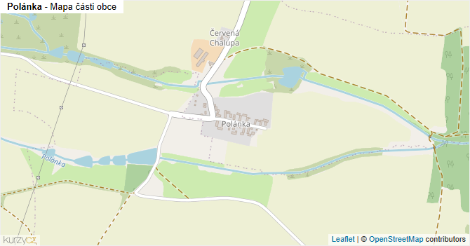 Polánka - mapa části obce