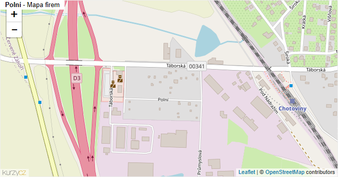 Polní - mapa firem