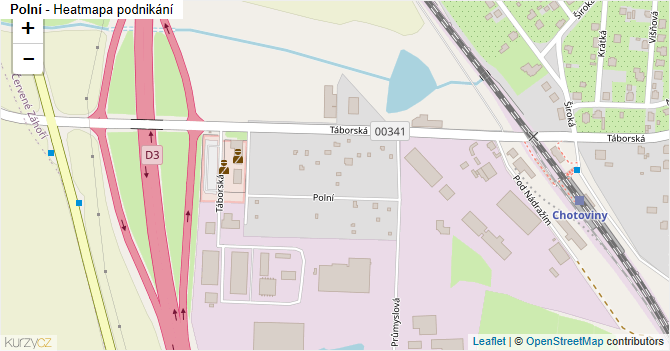 Polní - mapa podnikání