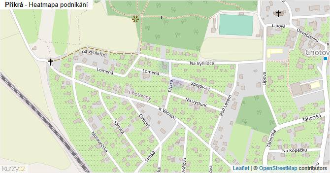 Příkrá - mapa podnikání