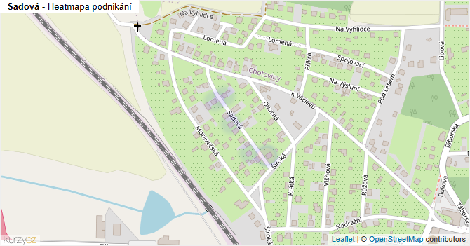 Sadová - mapa podnikání