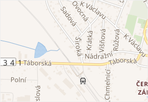 Široká v obci Chotoviny - mapa ulice