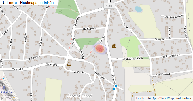 U Lomu - mapa podnikání
