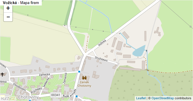 Vožická - mapa firem